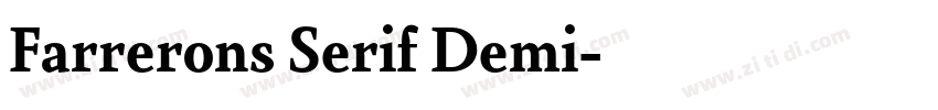 Farrerons Serif Demi字体转换